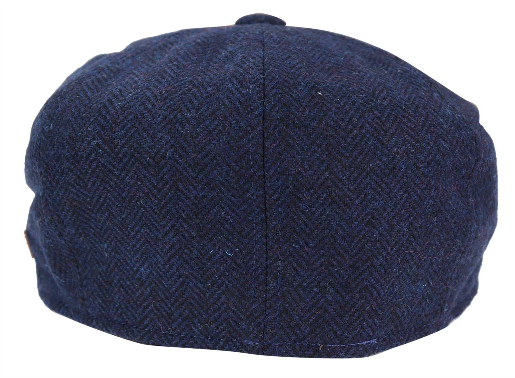 Mens Peaky Blinders Tweed Gatsby Flat Baker Hat With Razor Blade