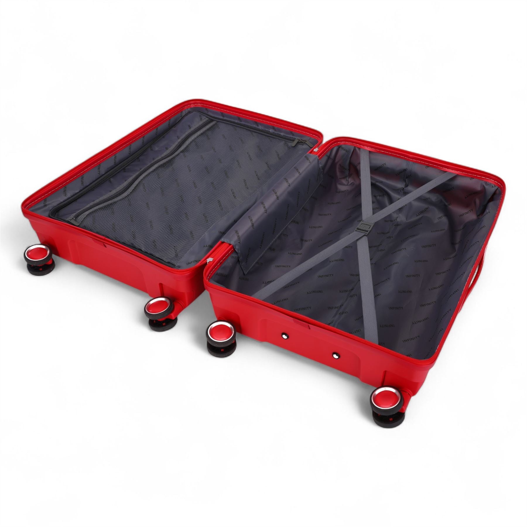 Burnaby Set of 3 Hard Shell Suitcase in Red