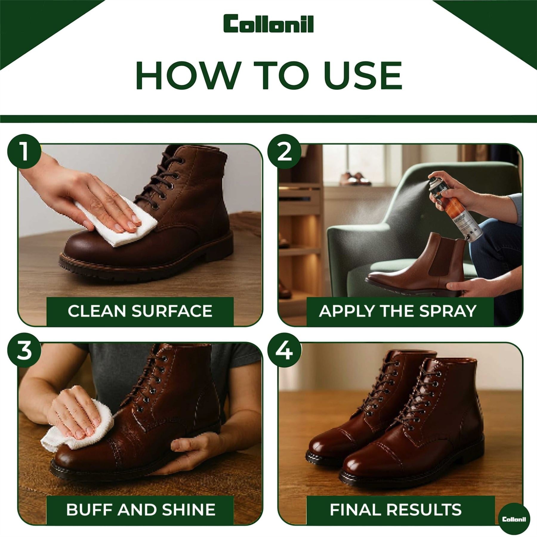 Collonil Waterstop Spray 200ml/400ml Leather Waterproofing & Dirt Protection