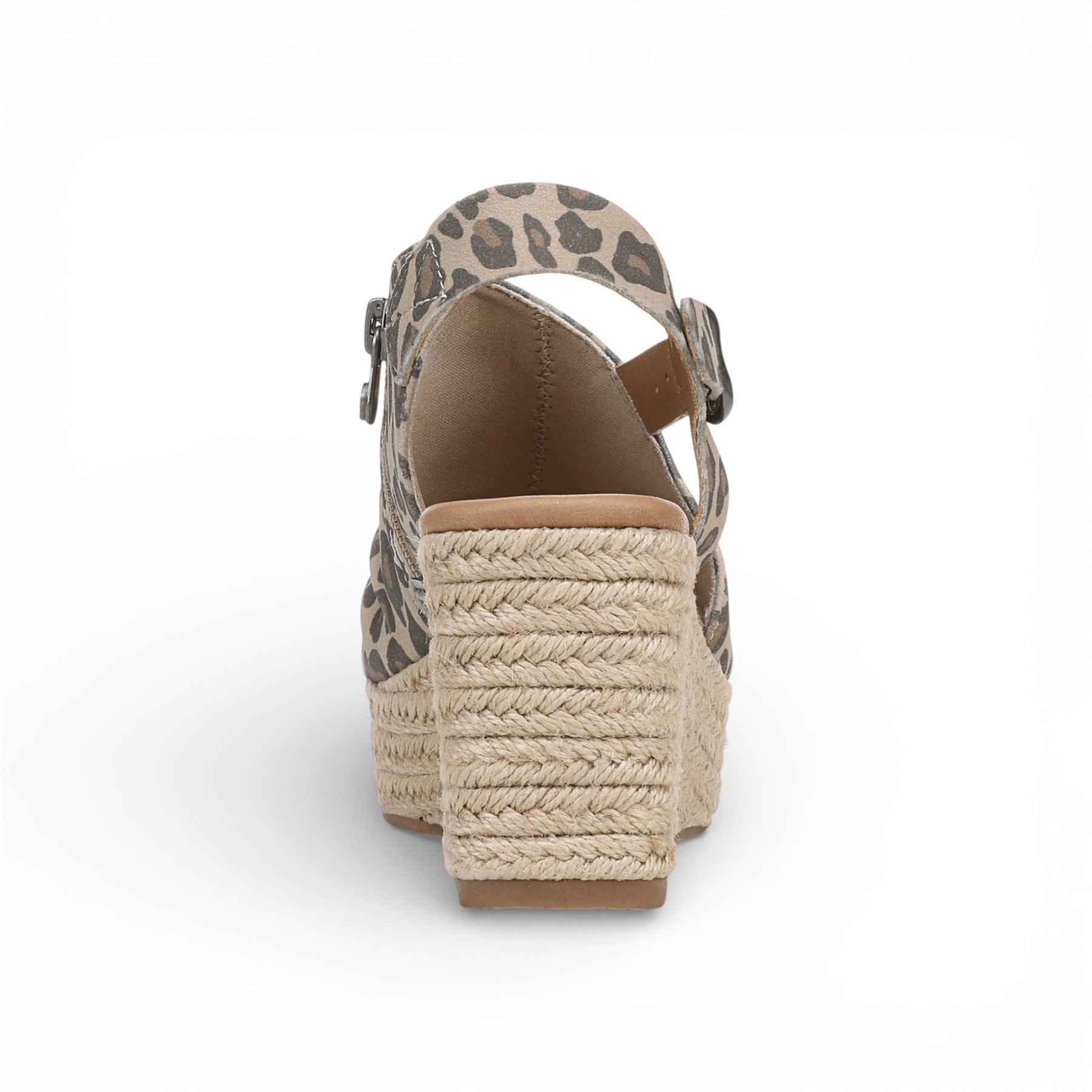 Blowfish Malibu Womens Leopard Print Wedge Slingbacks Heel Sandals - Amira