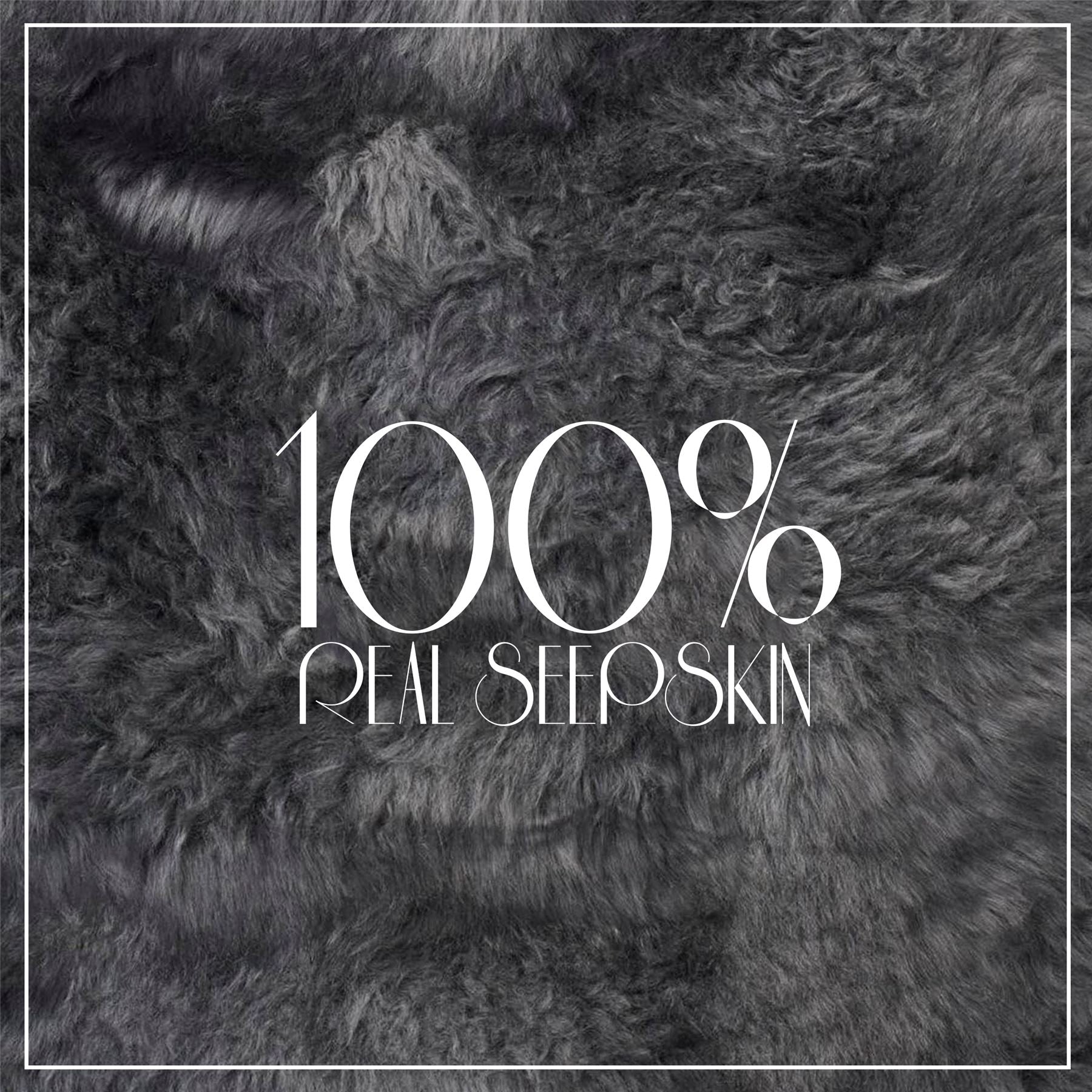 Genuine Sheepskin 40x40cm Real Wool Single Sided Cushion