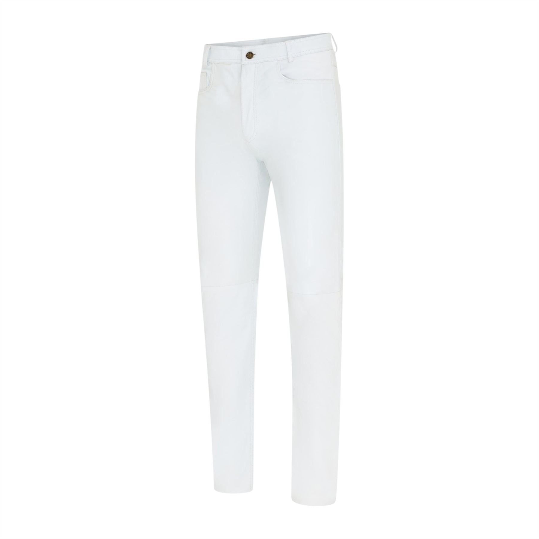 Mens Lamb Leather 501 Biker Jeans - Istanbul
