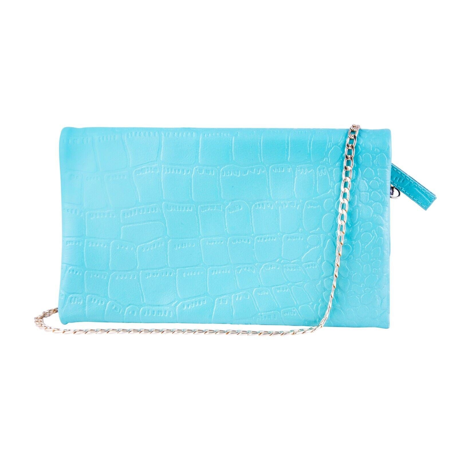 Womens Leather Clutch Shoulder Cross Body Printed Cowhide Bag