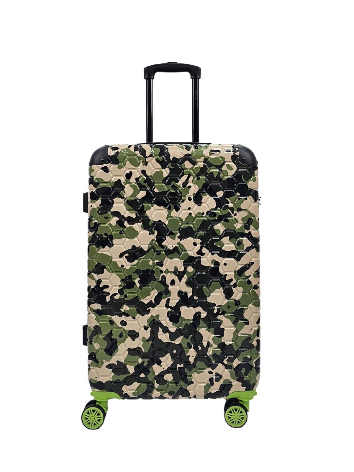 Hardshell Camo Robust ABS Suitcase Set