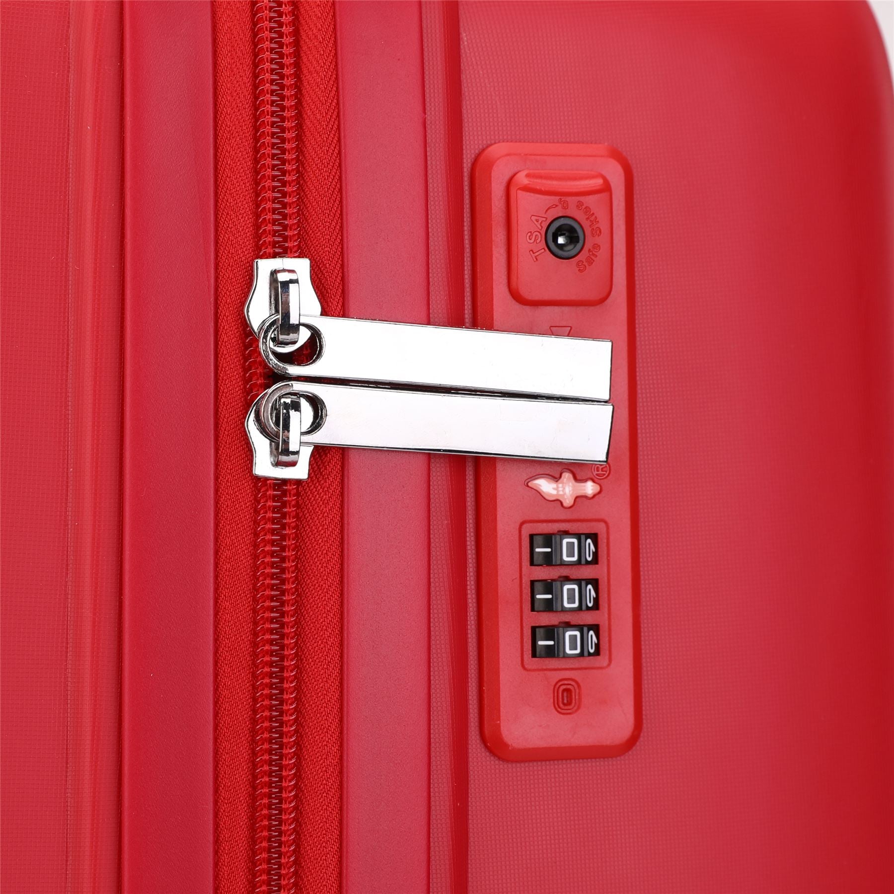 Burnaby Set of 3 Hard Shell Suitcase in Red