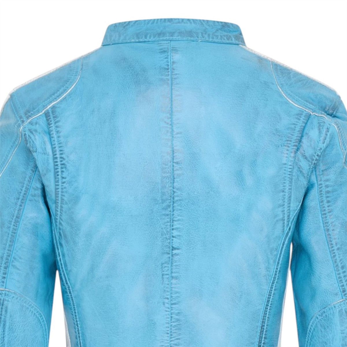 Womens Biker Racing Badges Leather Jacket-Eastleigh