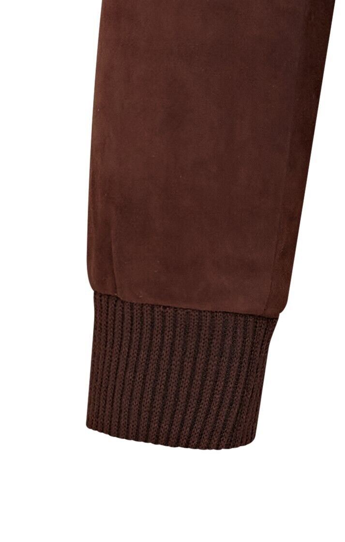 Mens Soft Goat Suede MA-1 Varsity Bomber Jacket - Uxbridge