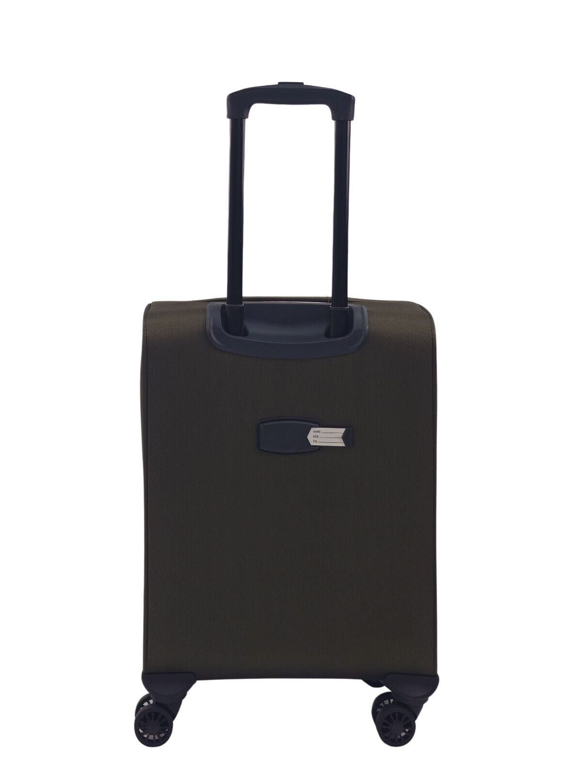 Soft Shell Cabin Suitcase 55 x 40 x 20 cm Lightweight Luggage Suitable for Easyjet, Ryanair