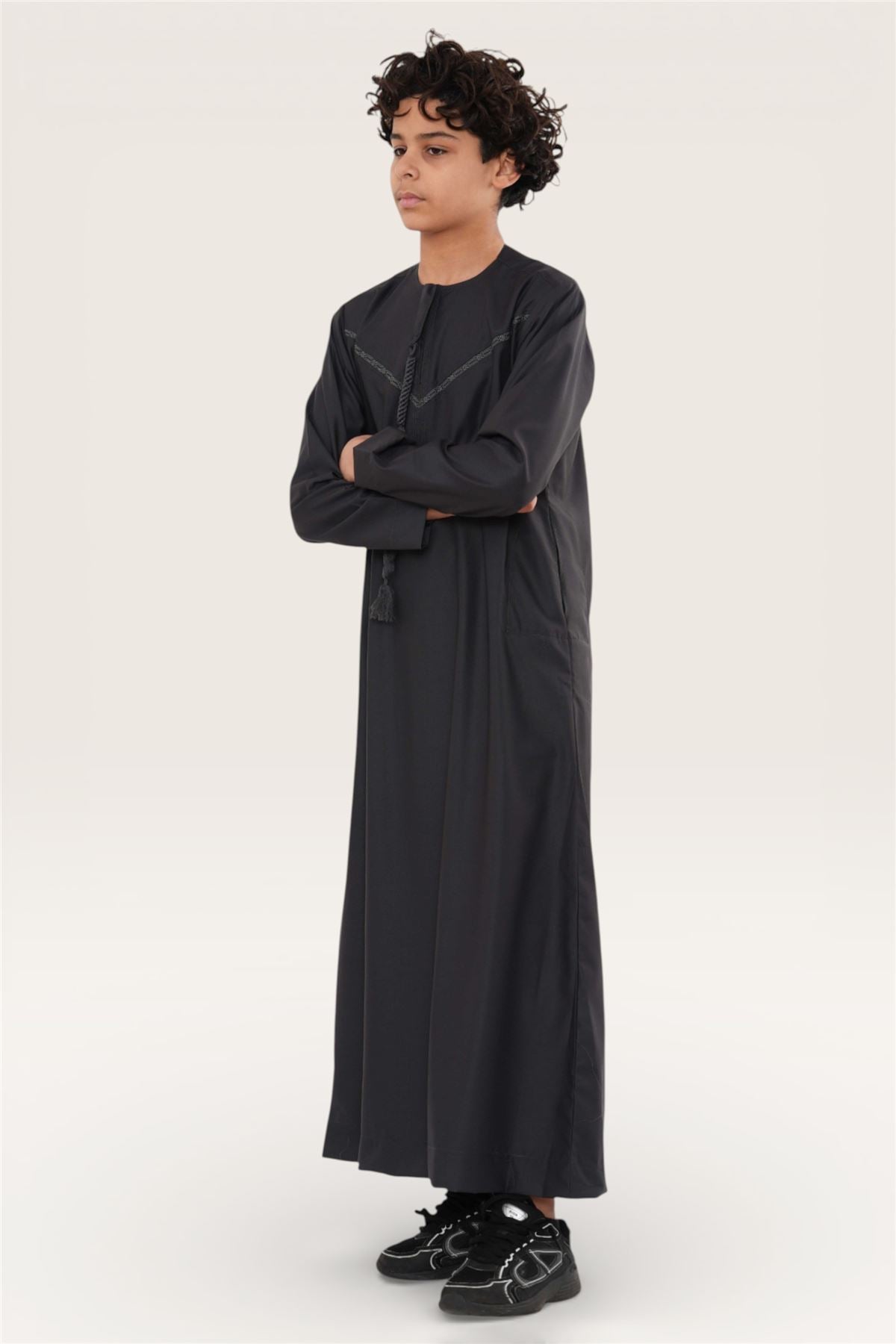 Kids Boys Ramadan Eid Moroccan Jubba Robe Djellaba Thobe - K-TT008