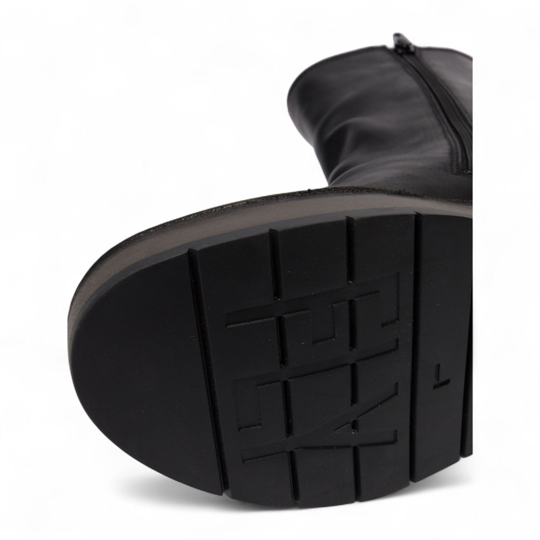 Fly London Womens Black RENO053FLY Leather Zip Up Platform Comfort Ankle Boots