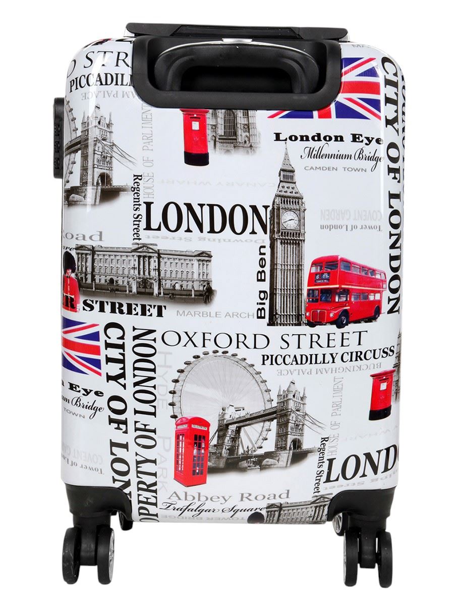 Cooma Cabin Hard Shell Suitcase London in Black Flower