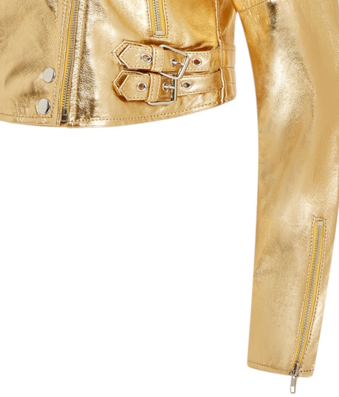 Womens Brando Cropped Leather Jacket-Longtown