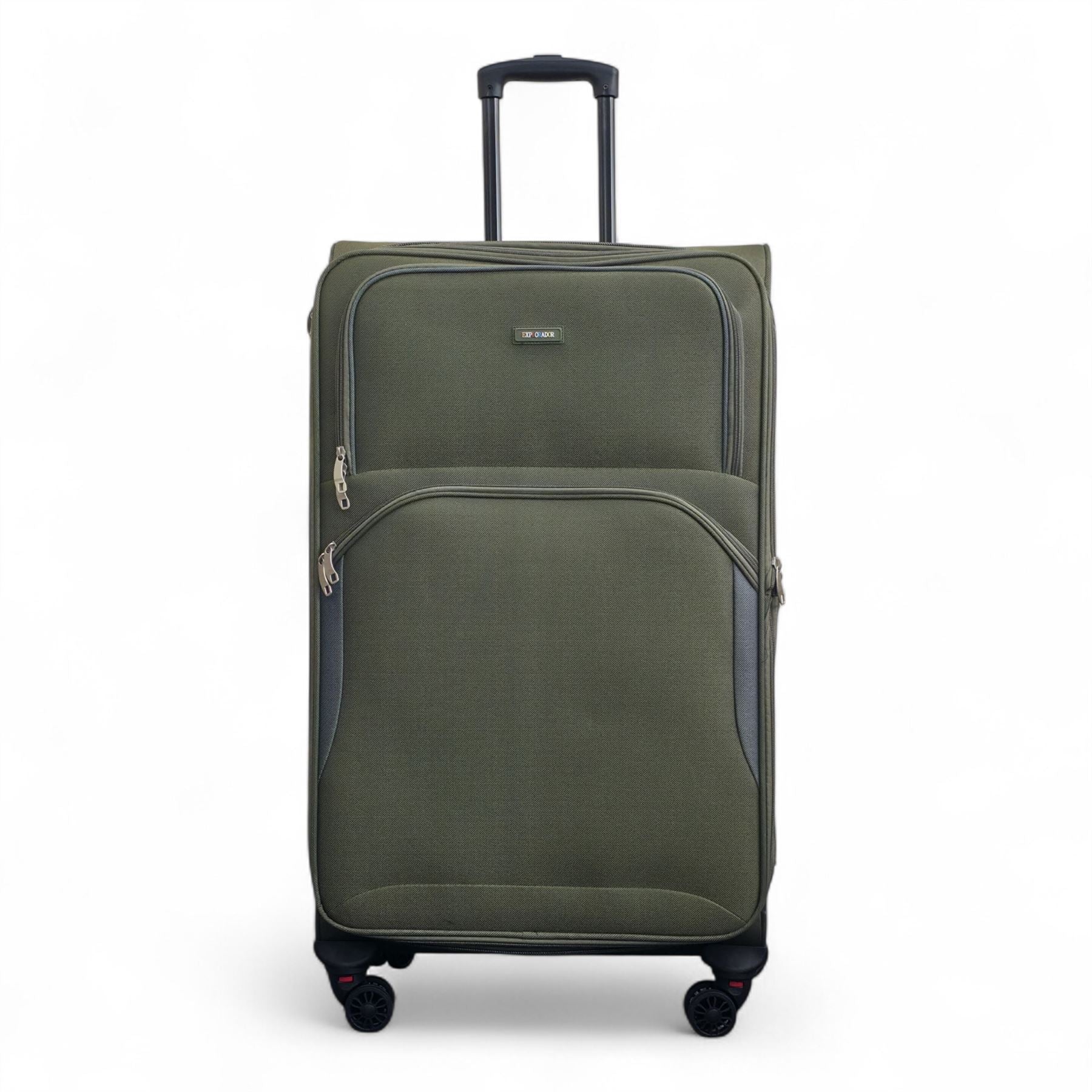 Gosford Large Soft Shell Suitcase in Green