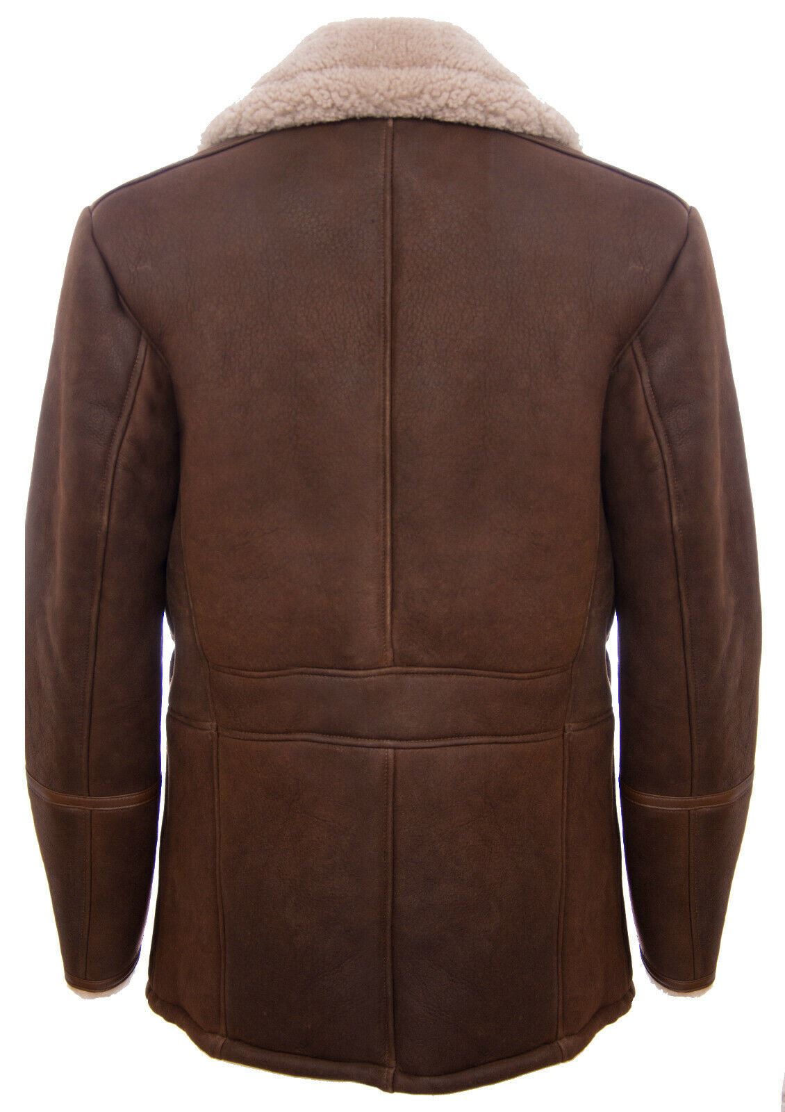 Mens Sheepskin Leather Crombie Jacket-Kimberley