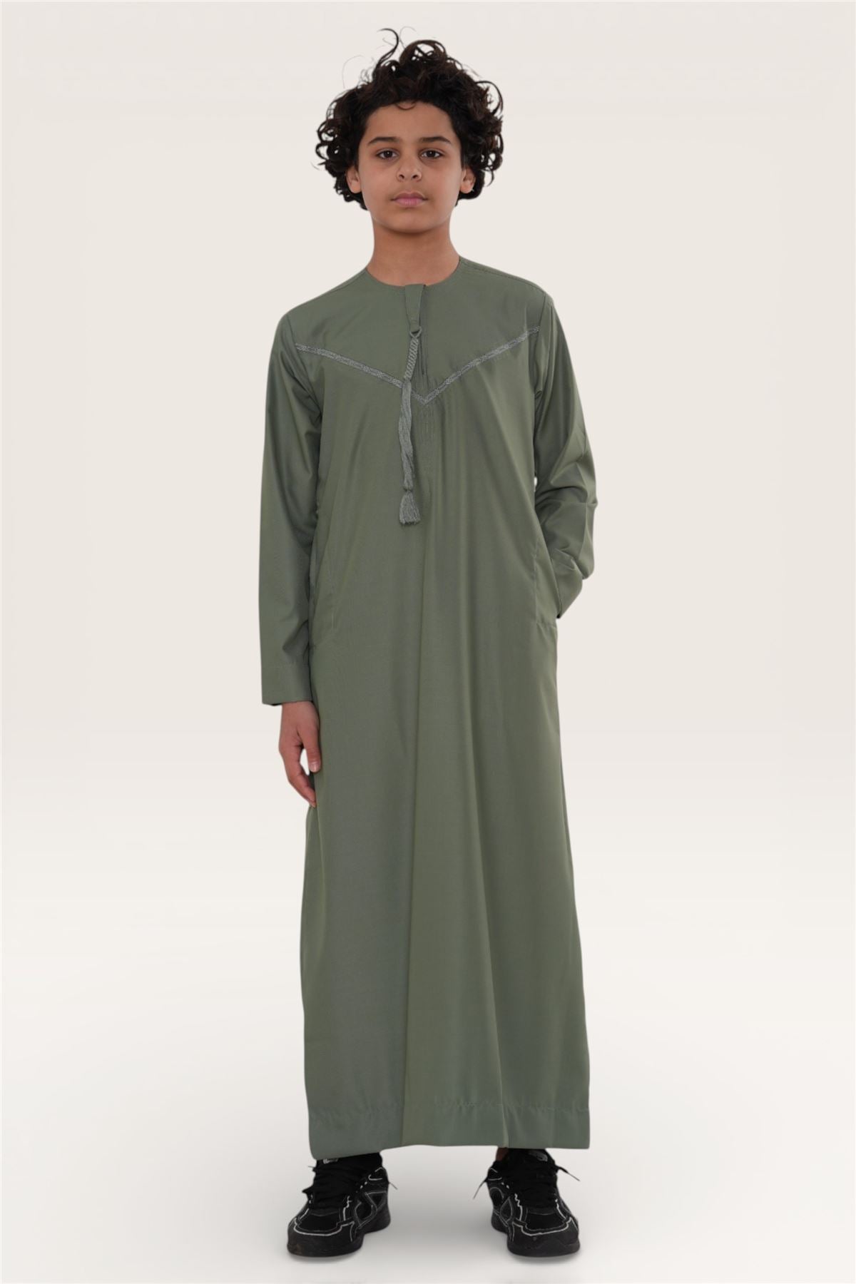 Kids Boys Ramadan Eid Moroccan Jubba Robe Djellaba Thobe - K-TT008
