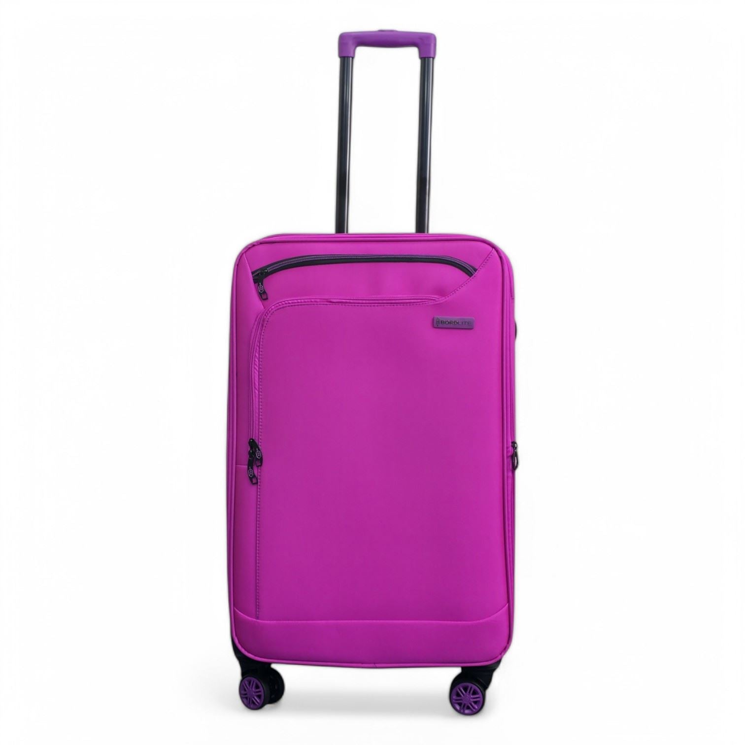 Handa Medium Soft Shell Suitcase in Pink