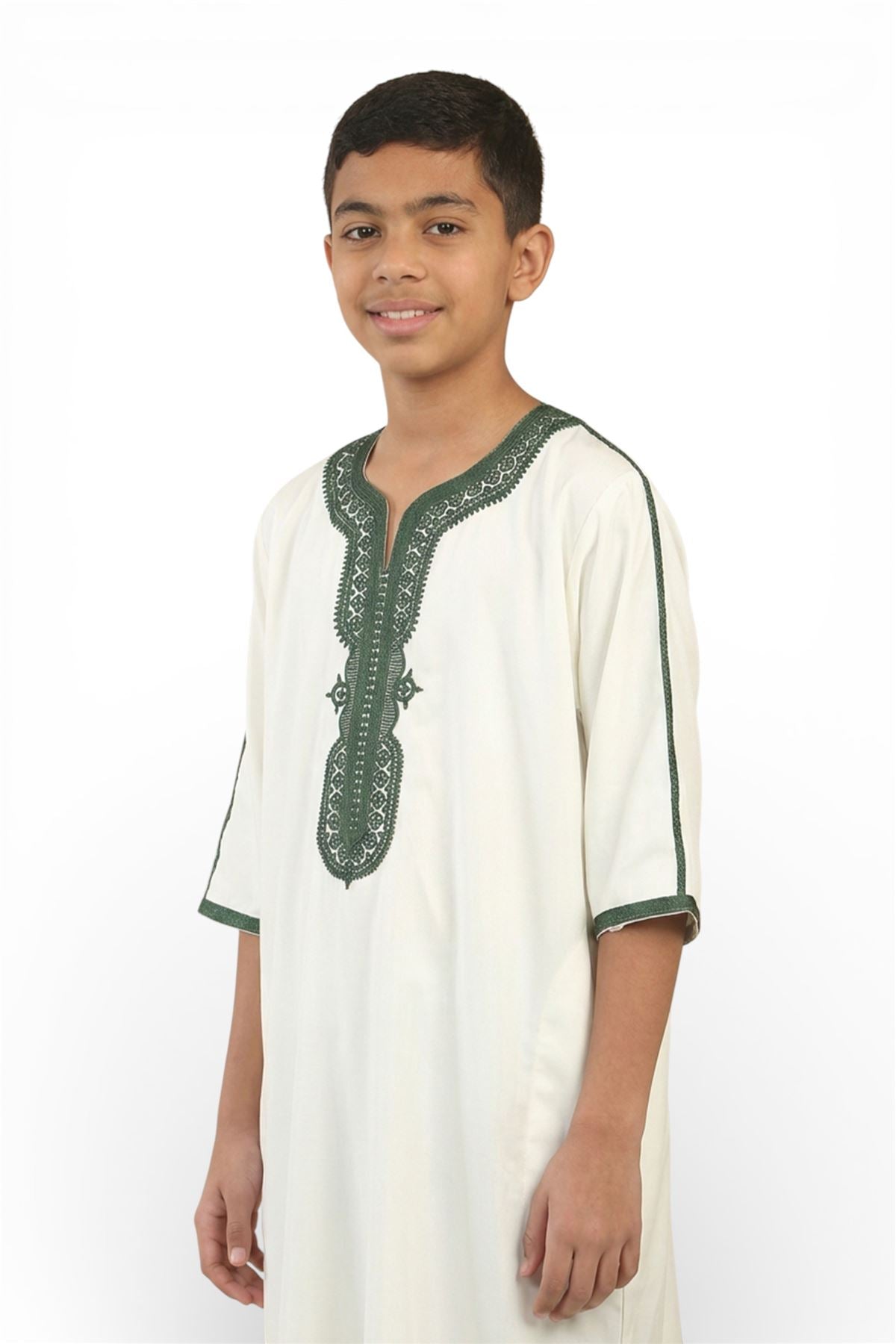Kids Boys Moroccan Thobe Robe Djellaba Gandoura Eid Jubba- K-GG008