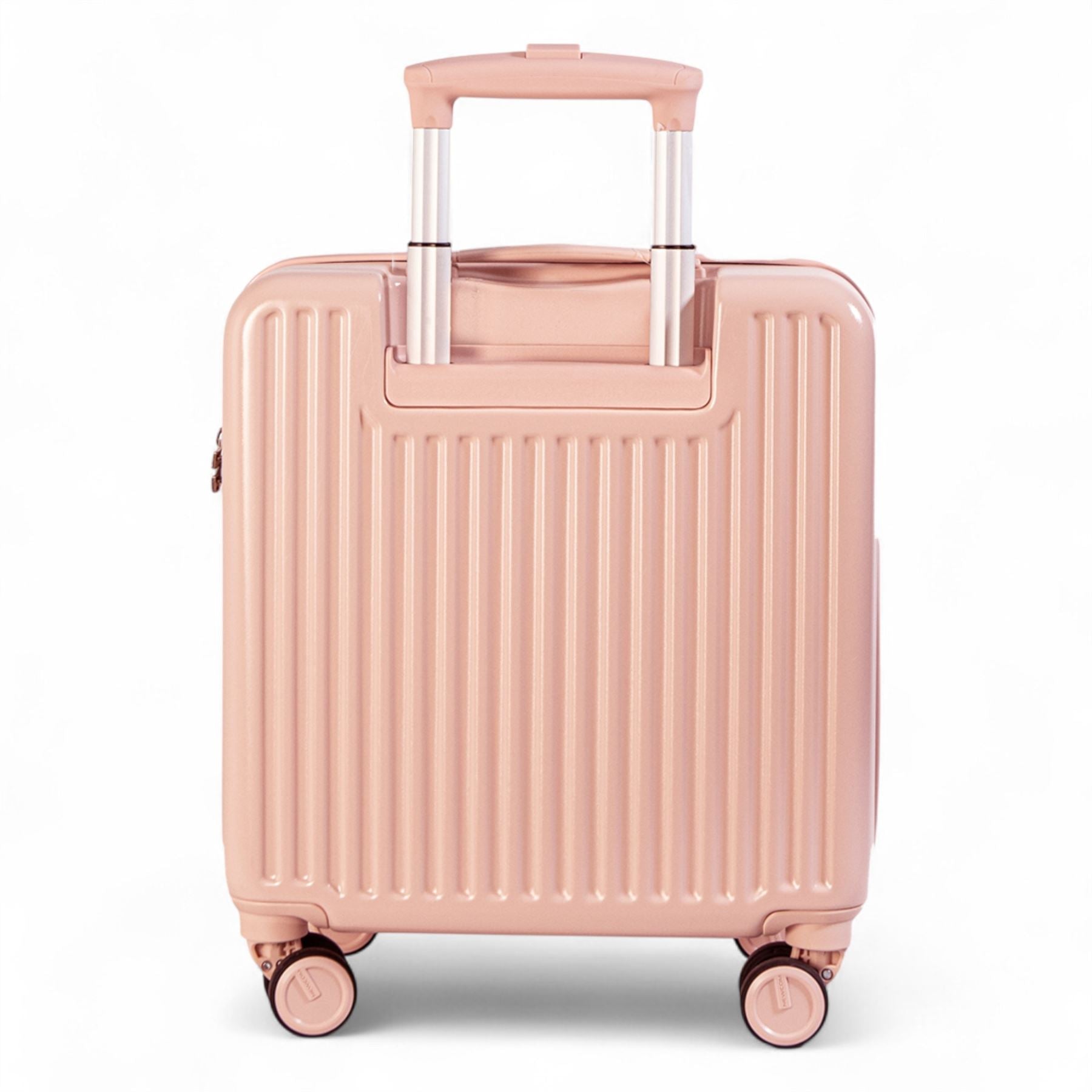 Hard Shell Cabin 44 x 22 x 38 cm Pink TSA Secure Luggage Suitcase Suitable for Easyjet, Ryanair