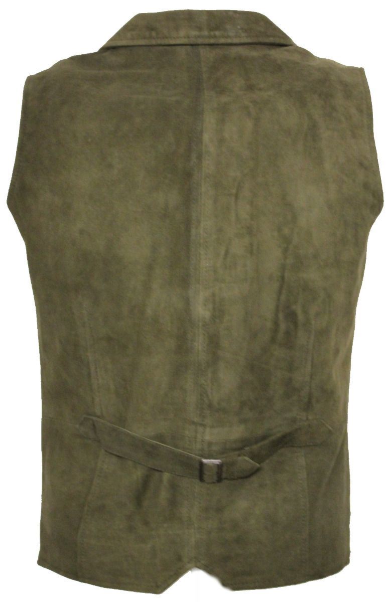 Mens Smooth Suede Leather Waistcoat-Gillingham