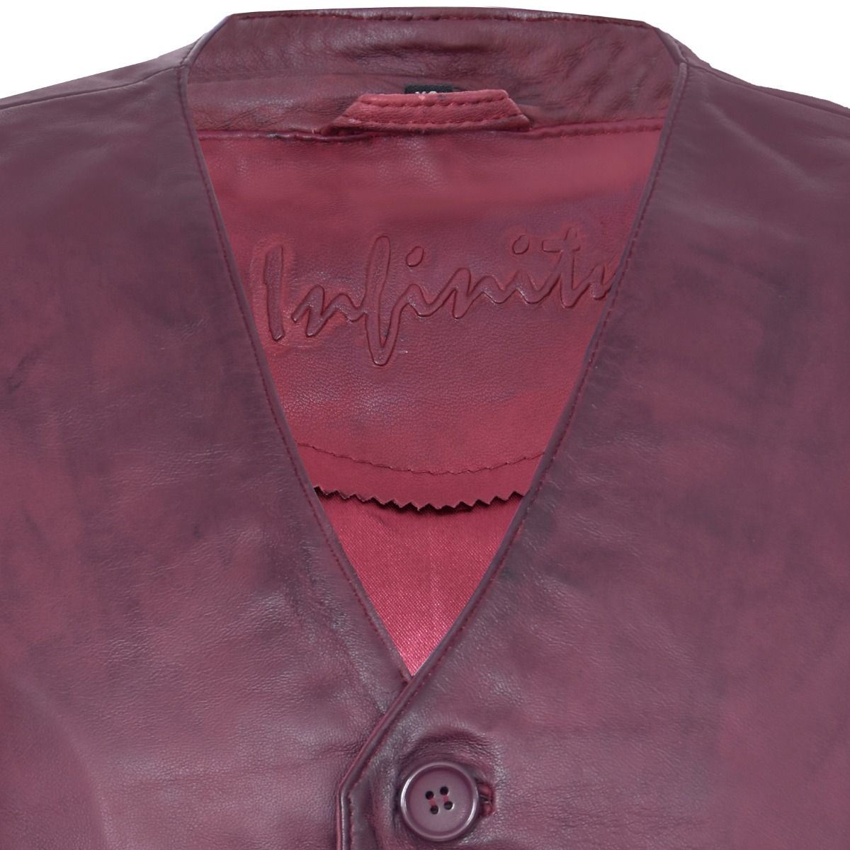 Mens Classic Leather Waistcoat-Grantham