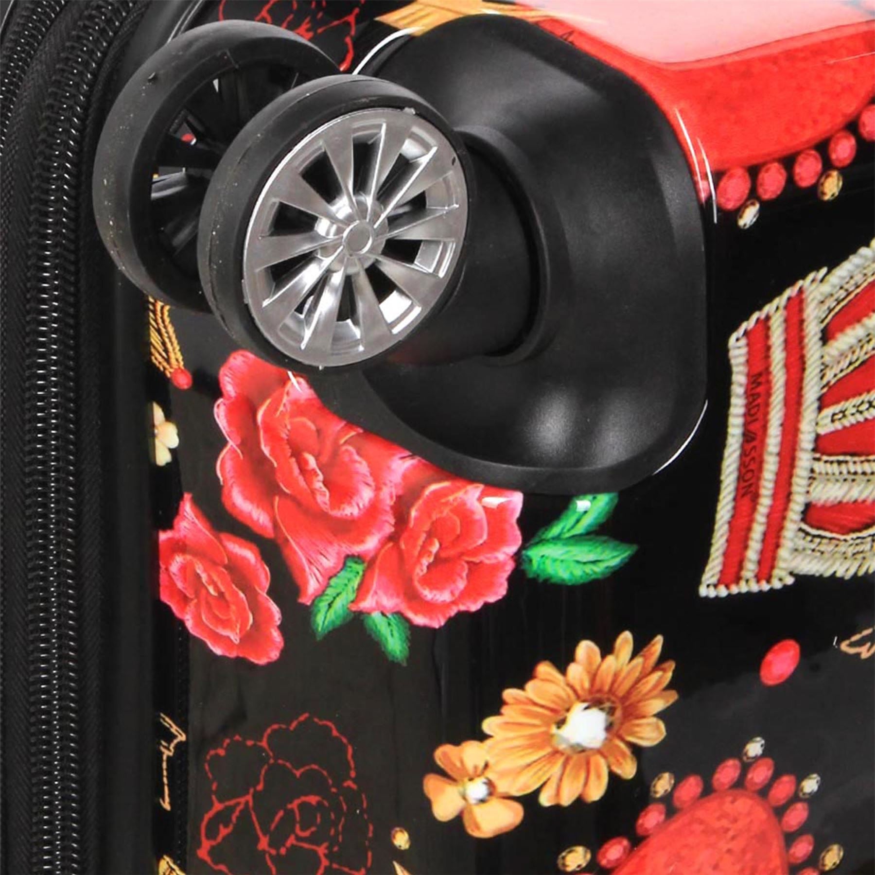 Ballina Large Hard Shell Suitcase in Black Queen Rosses