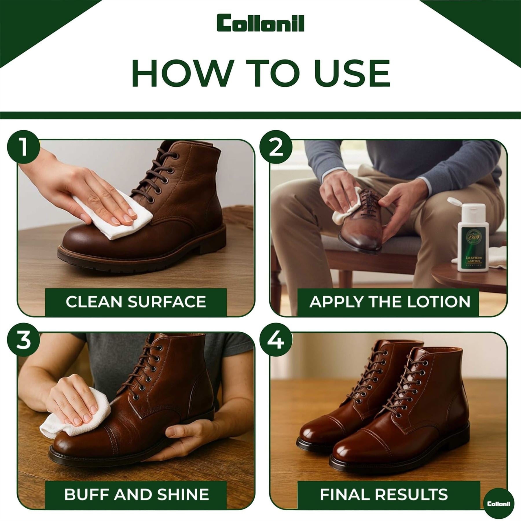 Collonil 1909 Shoe & Boot Lotion 100ml Premium Leather Care