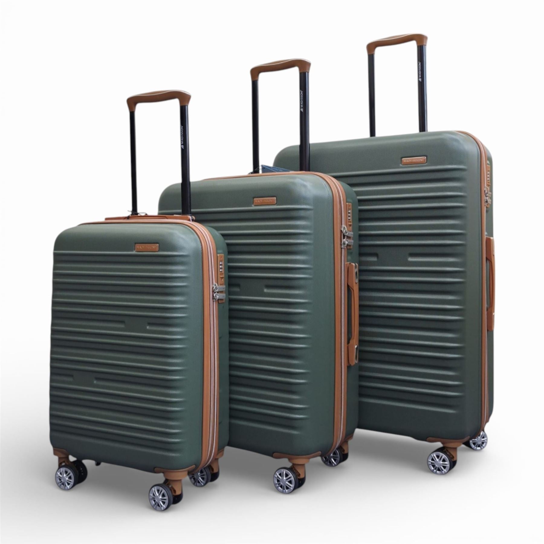 Armidale Set of 3 Hard Shell Suitcase in Green