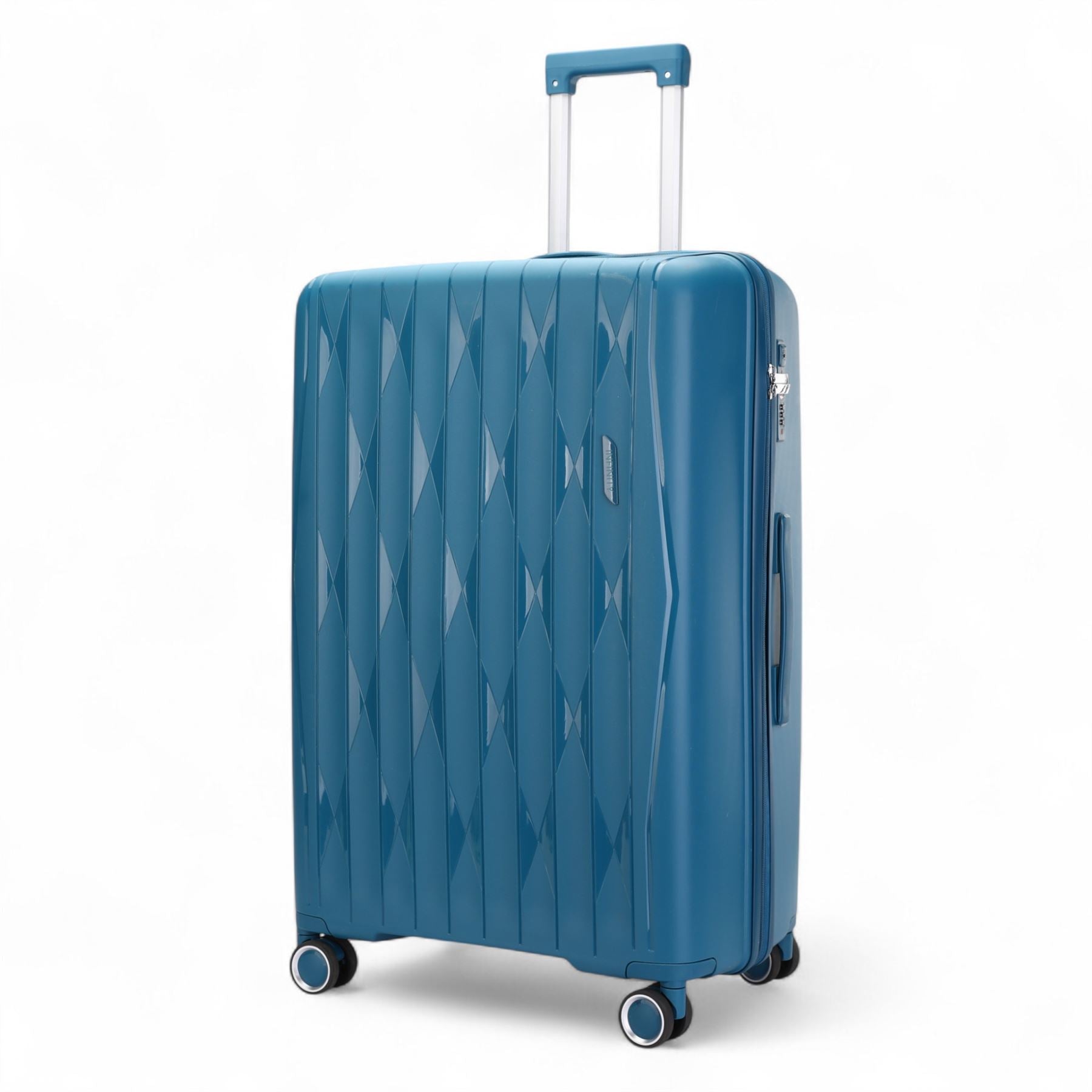 Burnaby Medium Hard Shell Suitcase in Teal Blue