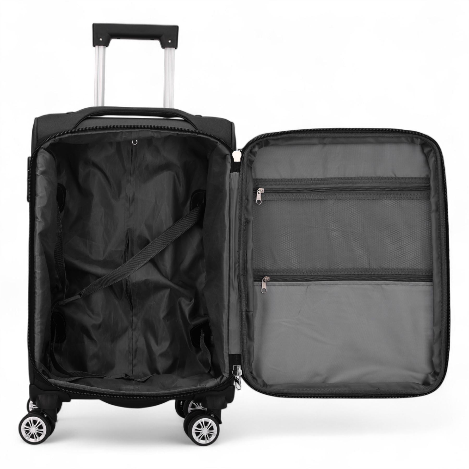 Delta Cabin Hard Shell Suitcase in Black