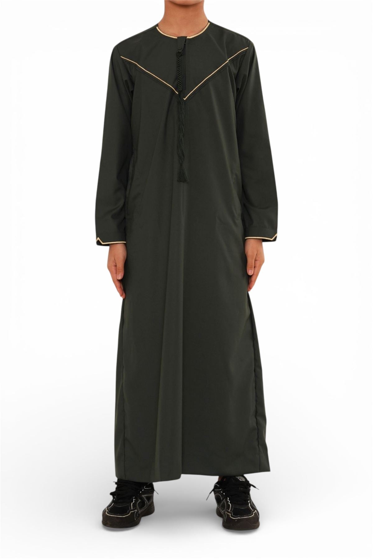 Kids Boys Ramadan Moroccan Jubba Robe Djellaba Eid Thobe - K-TT-006