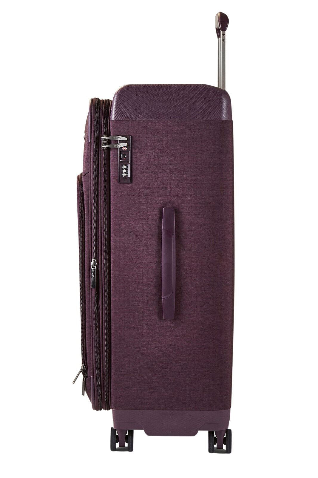 Anniston Large Soft Shell Suitcase in Purple