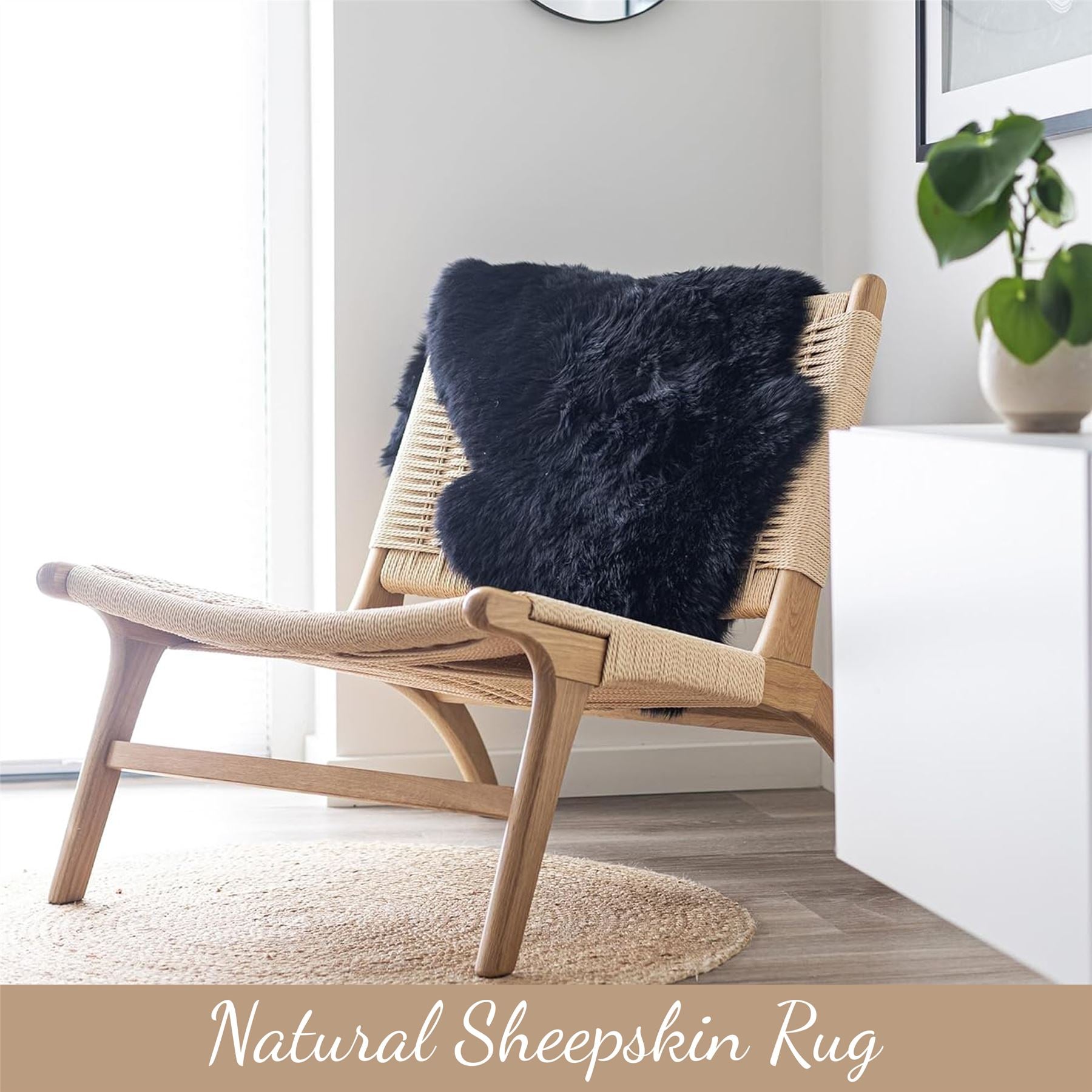 Genuine Sheepskin Double Natural Fluffy Silky Soft Real Wool Rug