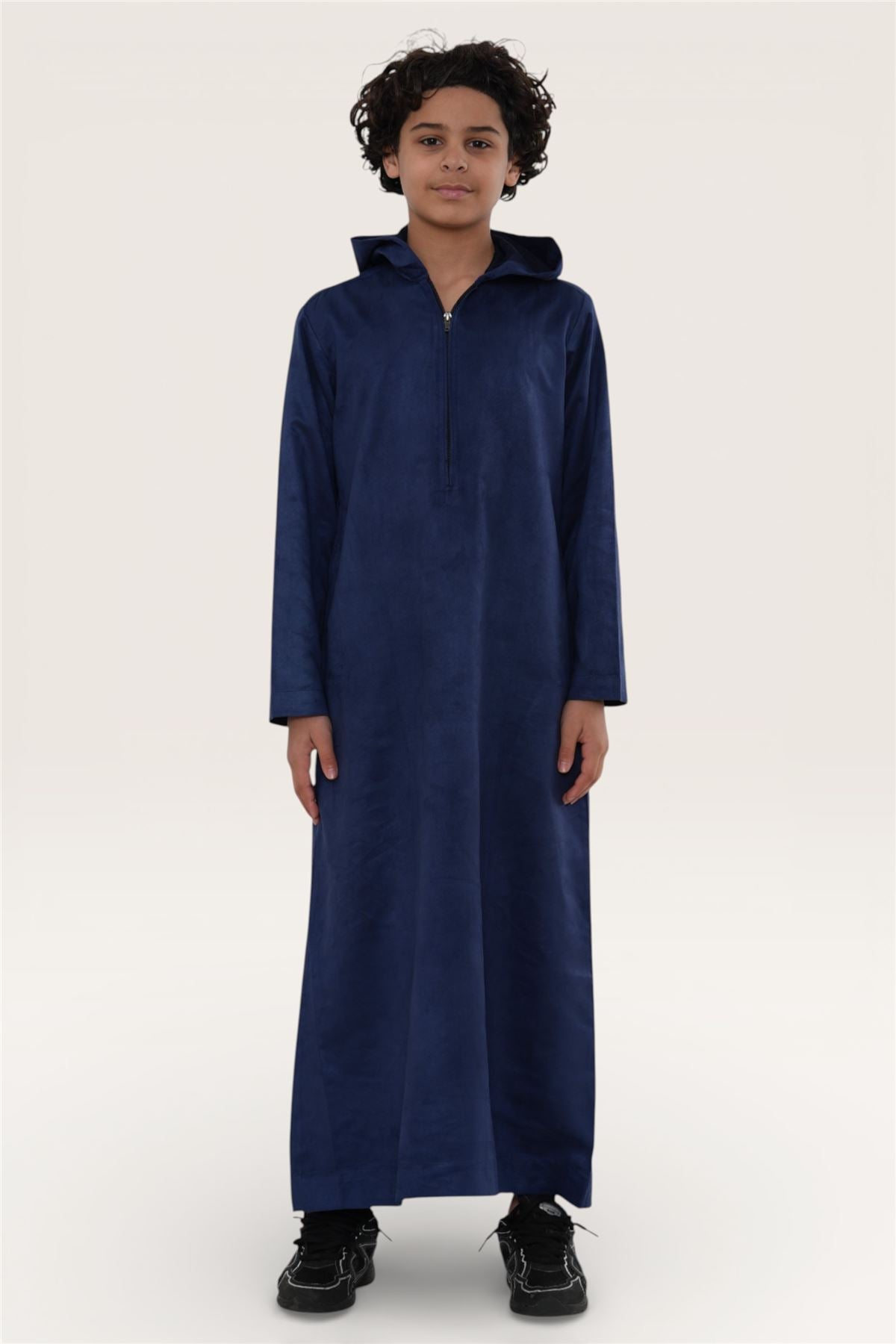 Kids Boys Hooded Eid Moroccan Jubba Robe Ramadan Eid Thobe - K-HM12
