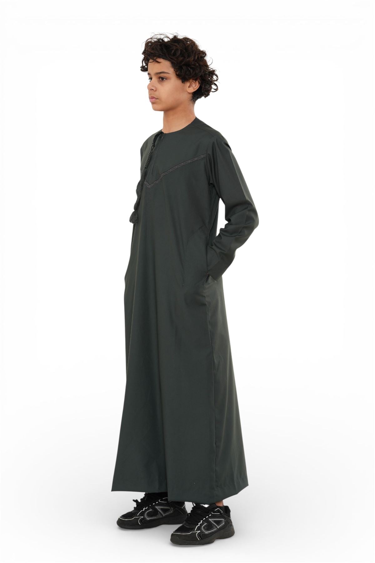 Kids Boys Ramadan Eid Moroccan Jubba Robe Djellaba Thobe - K-TT008