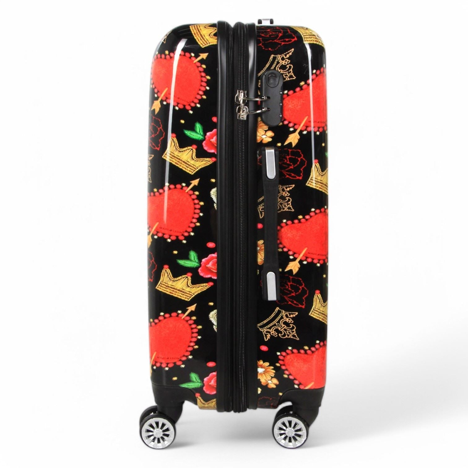 Ballina Medium Hard Shell Suitcase in Black Queen Rosses