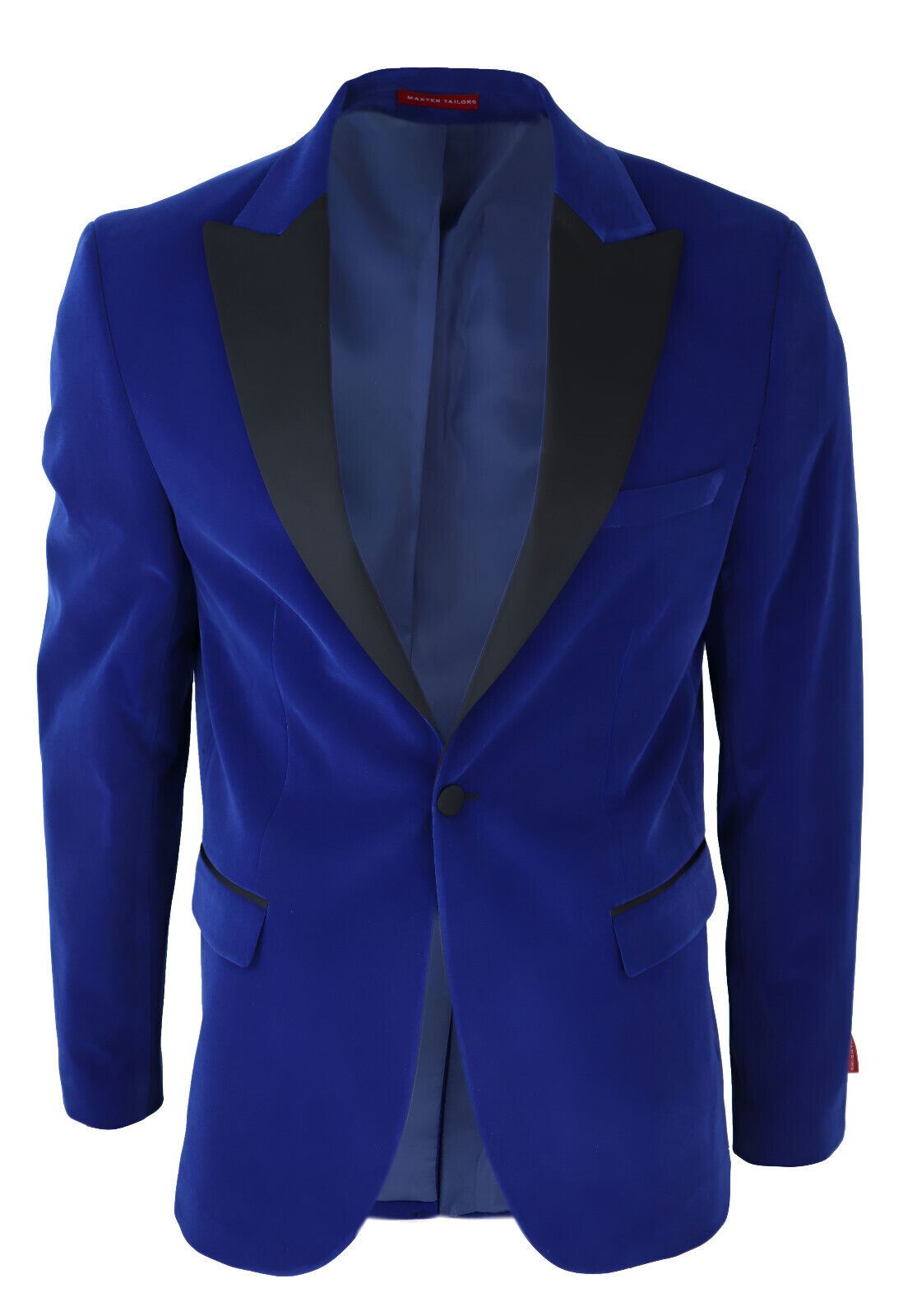 Mens Blue Velvet Dinner Tuxedo Suit Jacket Blazer - Upperclass Fashions 
