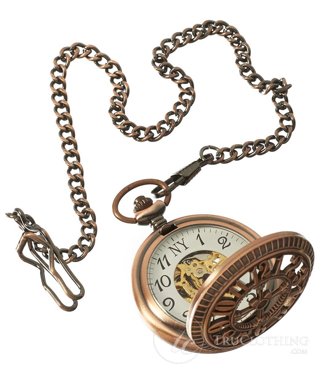 Automatic Pocket Watch Mechanical Peaky Blinders Vintage Double Hunter