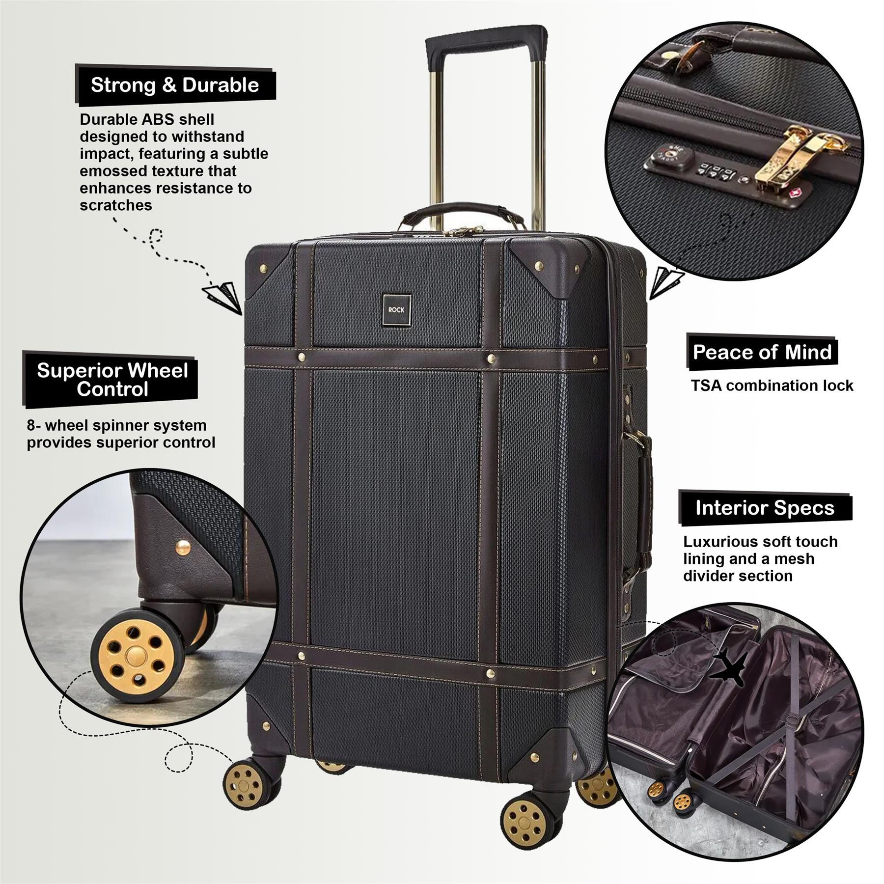 Alexandria Large Hard Shell Suitcase in Black