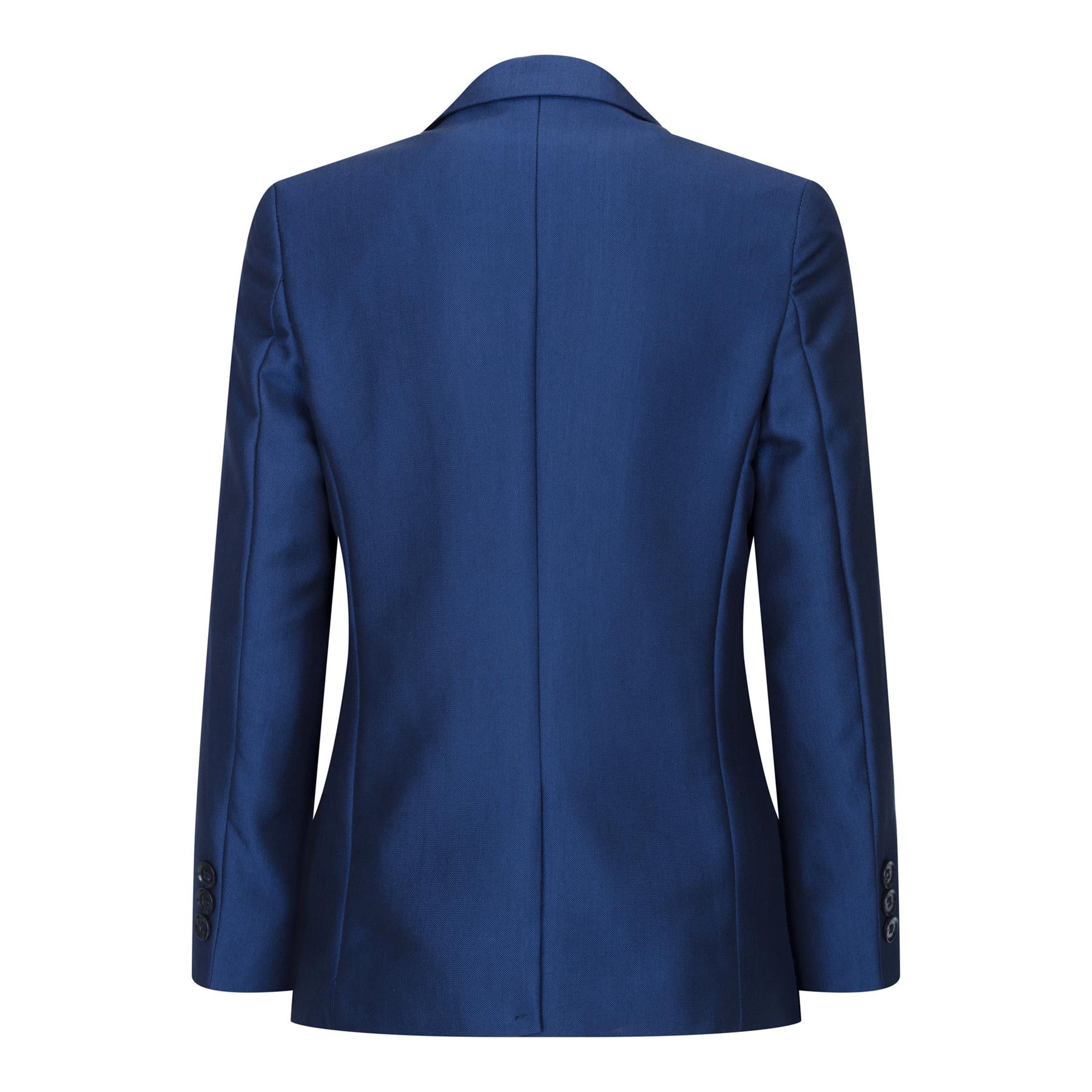 Boys 3 Piece Shiny Royal Blue Classic Suit