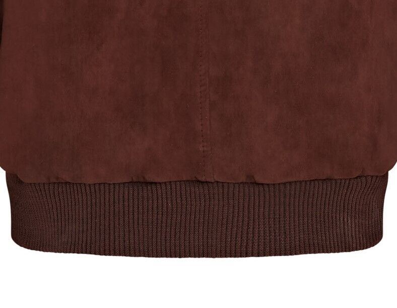 Mens Soft Goat Suede MA-1 Varsity Bomber Jacket - Uxbridge