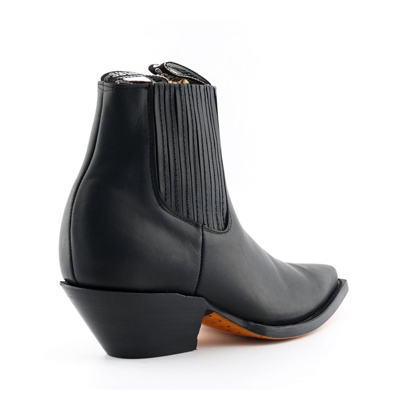 Grinders Unisex Black Western Chelsea Boots- Mustang