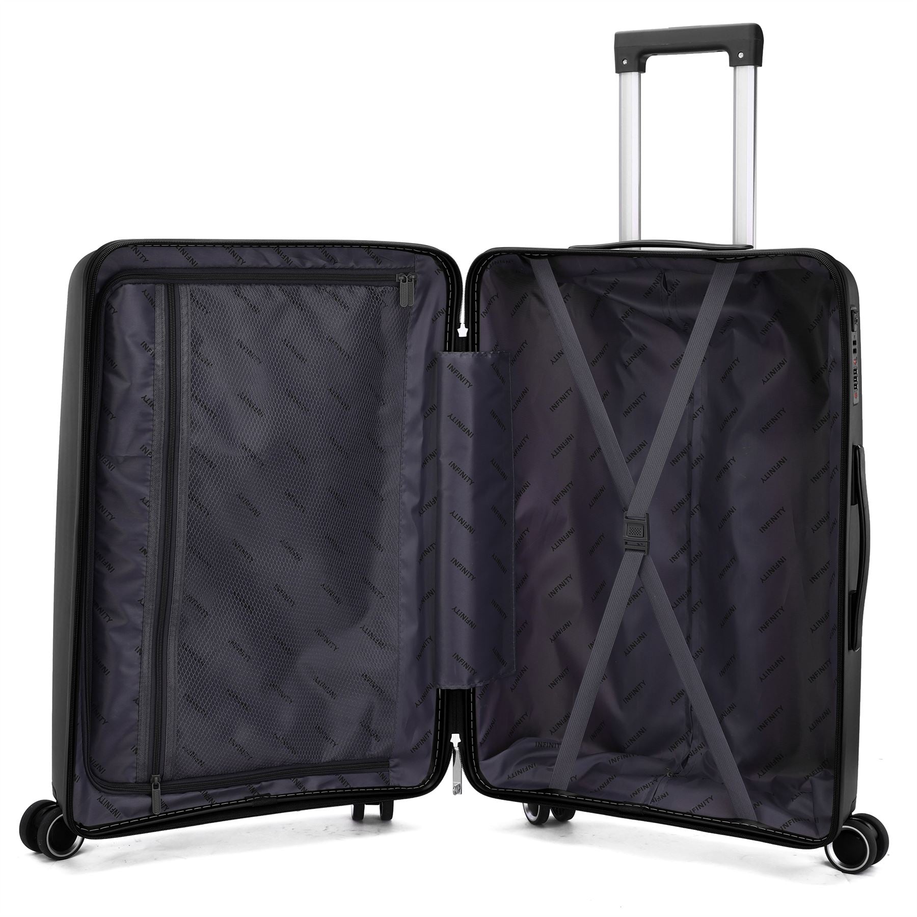 Burnaby Large Hard Shell Suitcase in Black