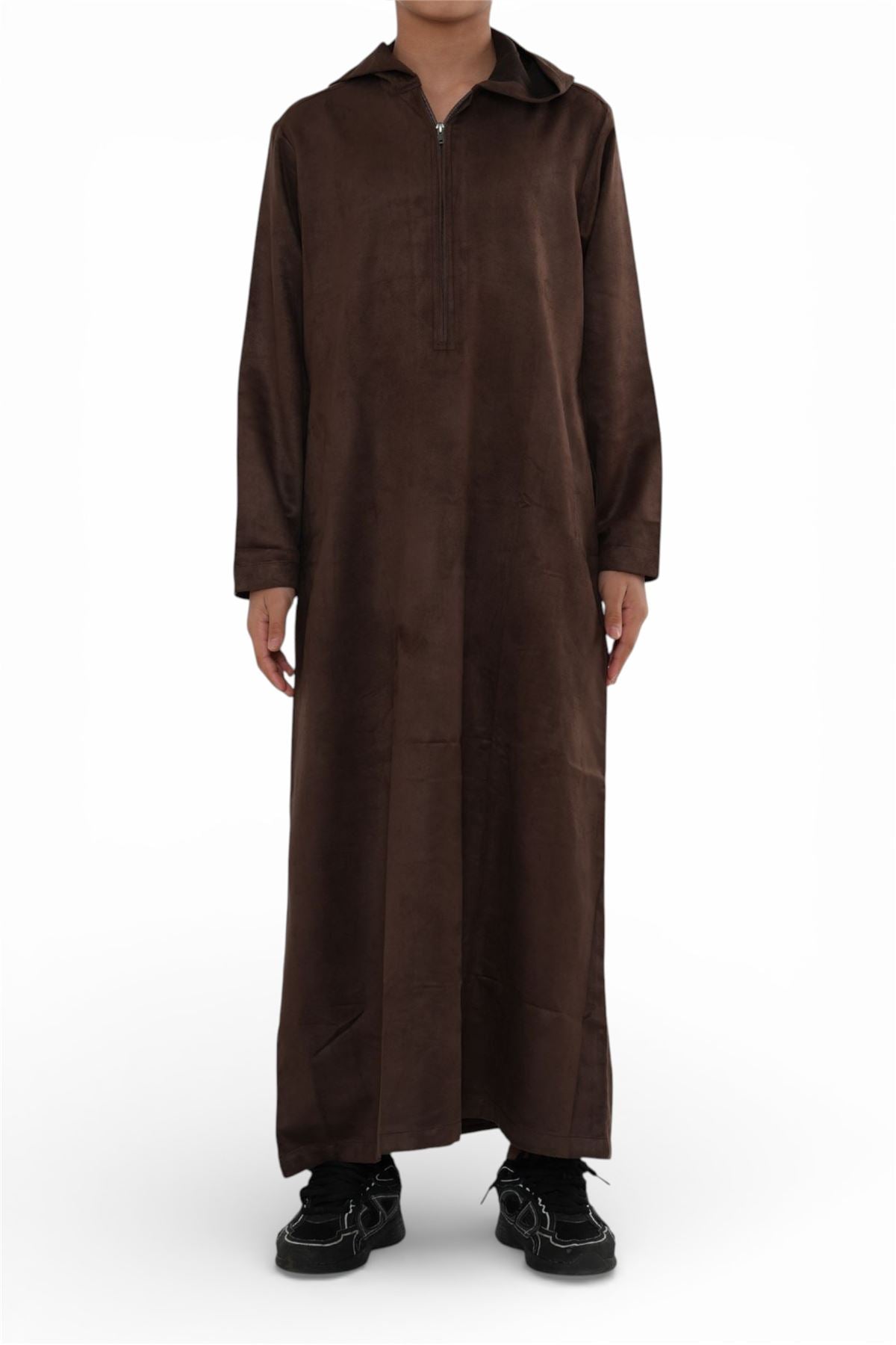 Kids Boys Hooded Eid Moroccan Jubba Robe Ramadan Eid Thobe - K-HM12