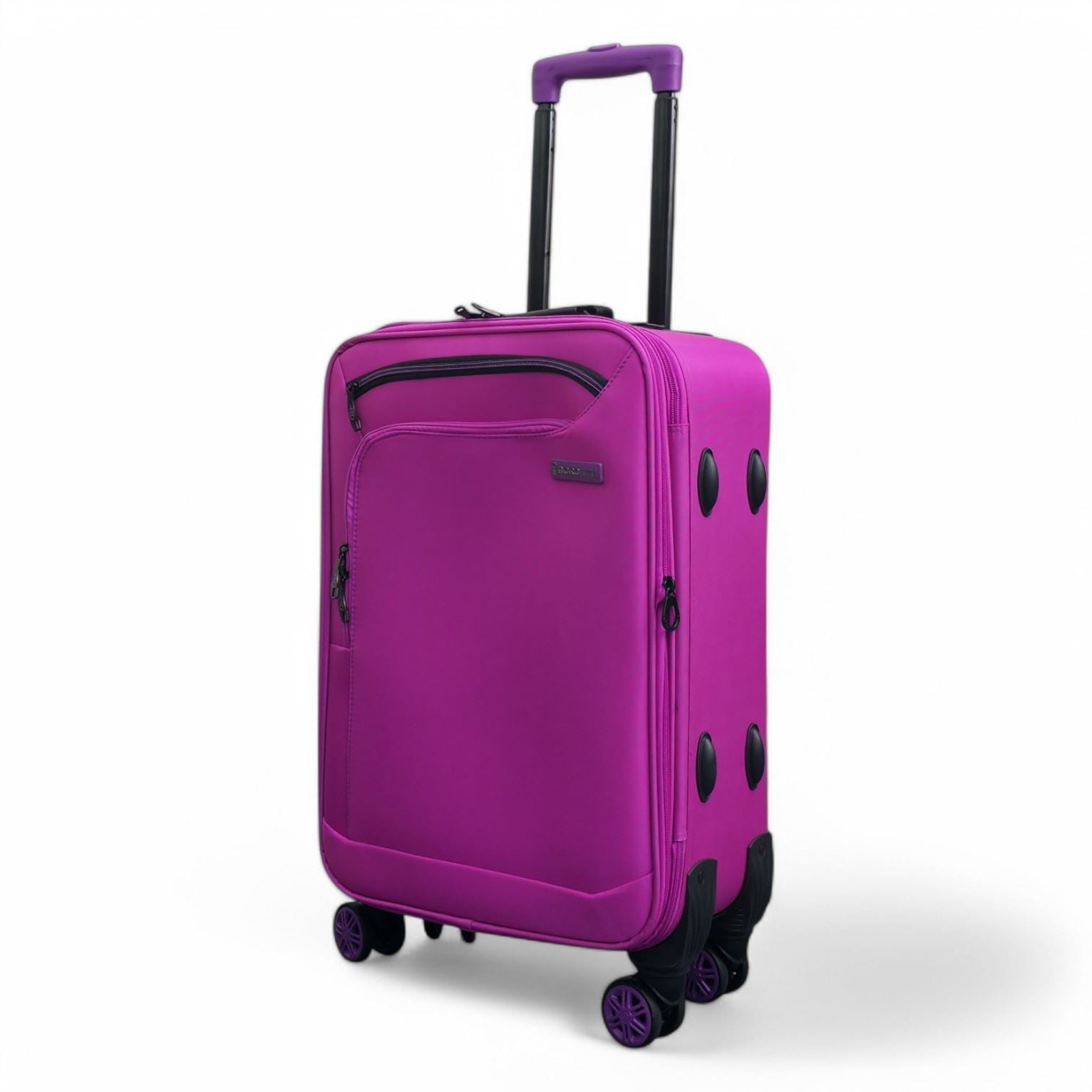 Handa Cabin Soft Shell Suitcase in Pink