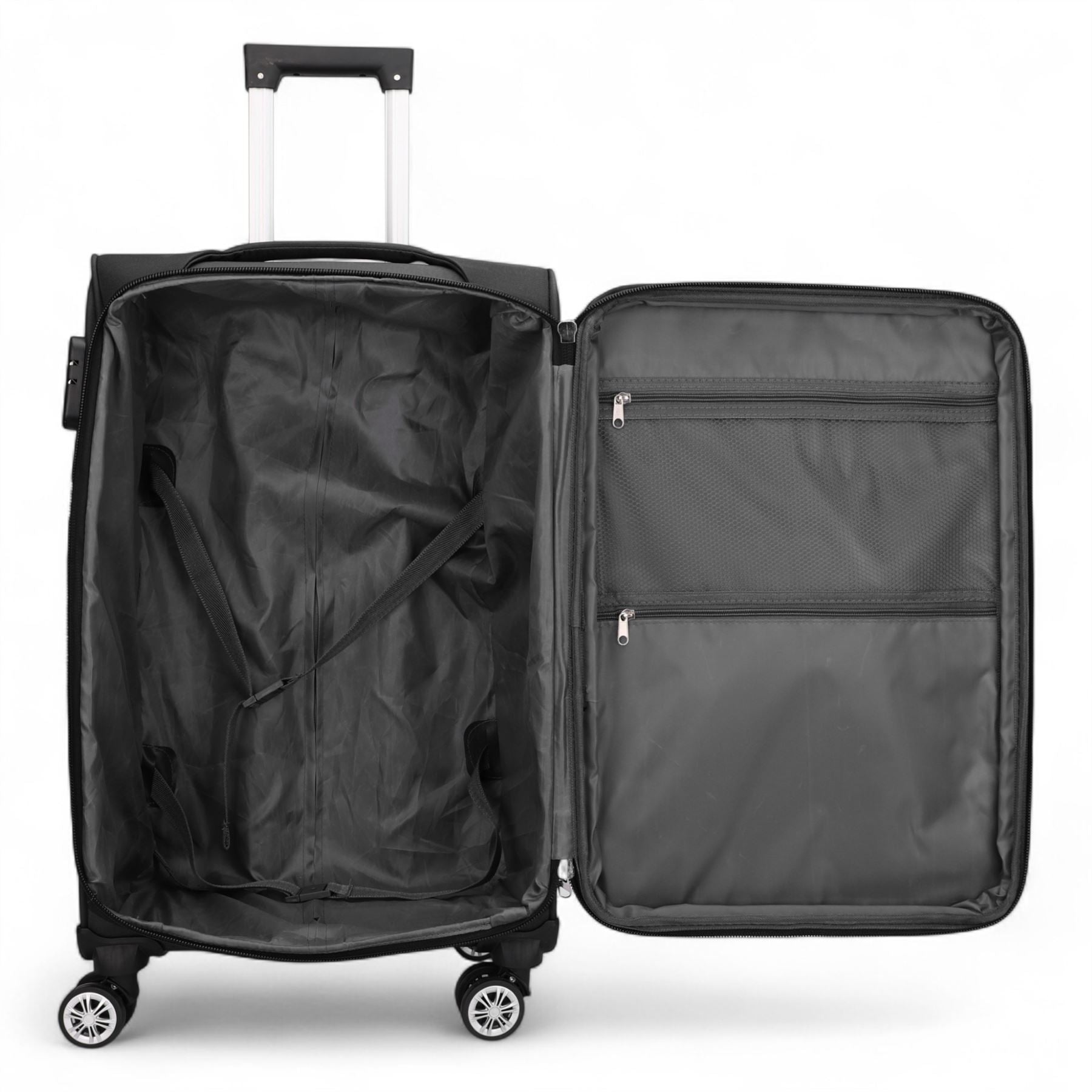 Delta Medium Hard Shell Suitcase in Black
