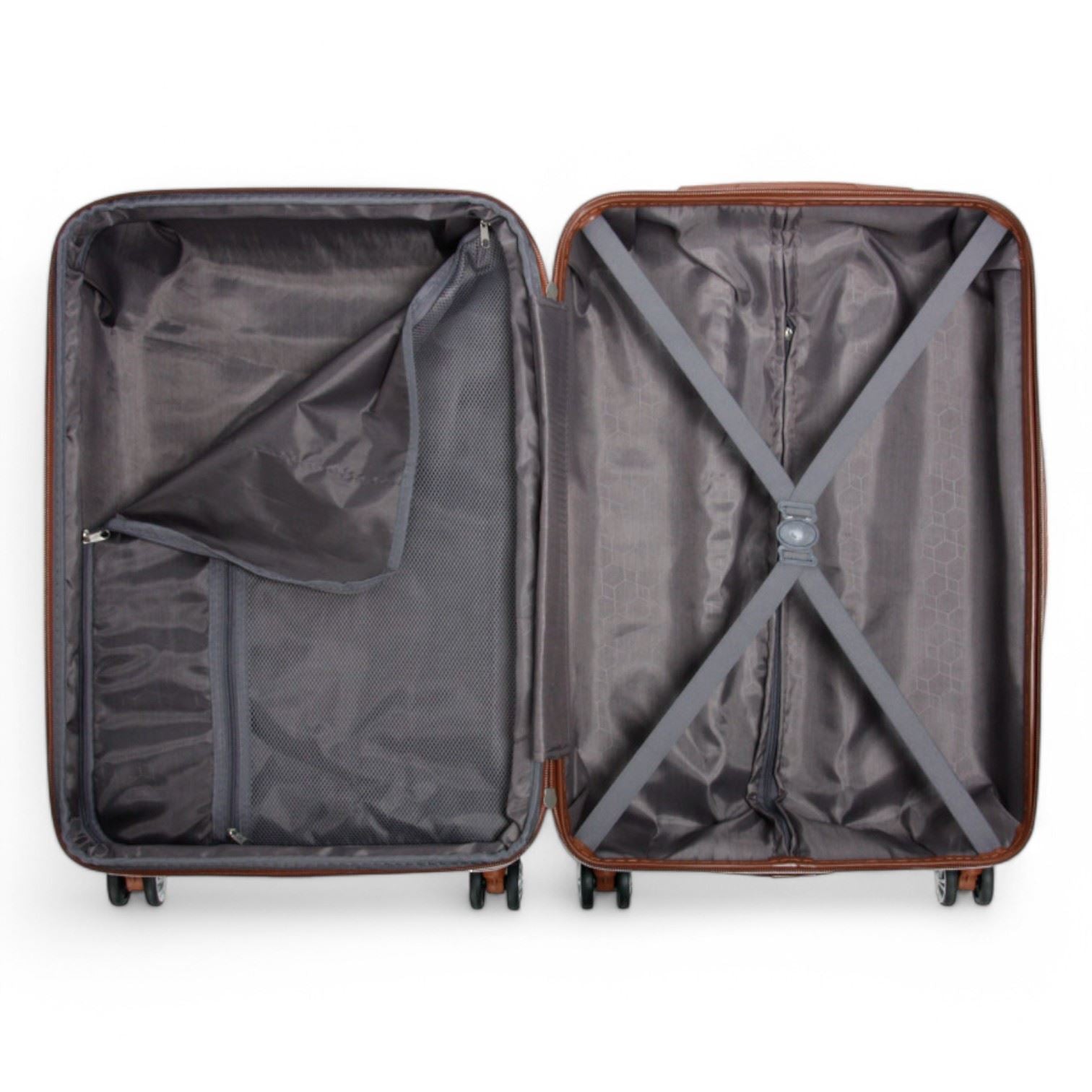 Armidale Set of 3 Hard Shell Suitcase in Coffee