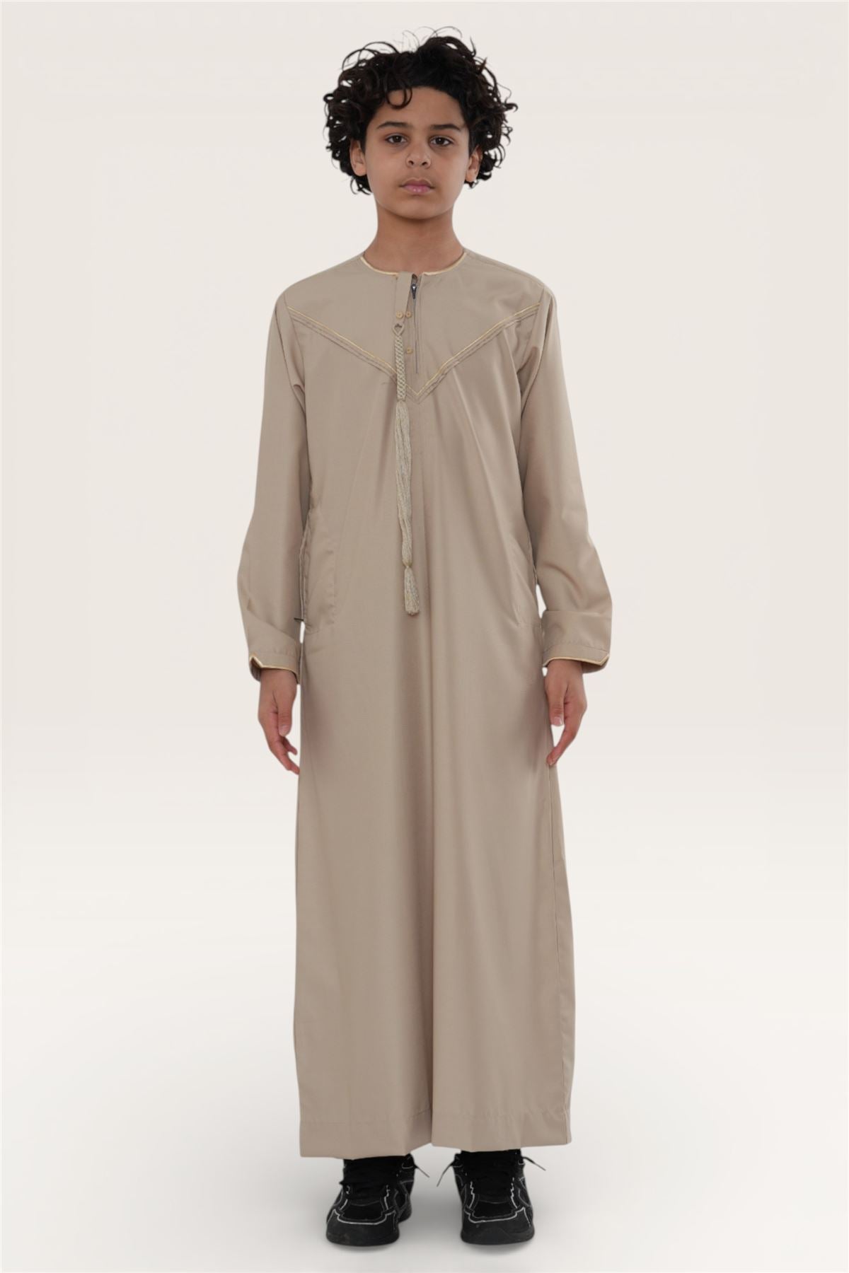 Kids Boys Ramadan Moroccan Jubba Robe Djellaba Eid Thobe - K-TT-006