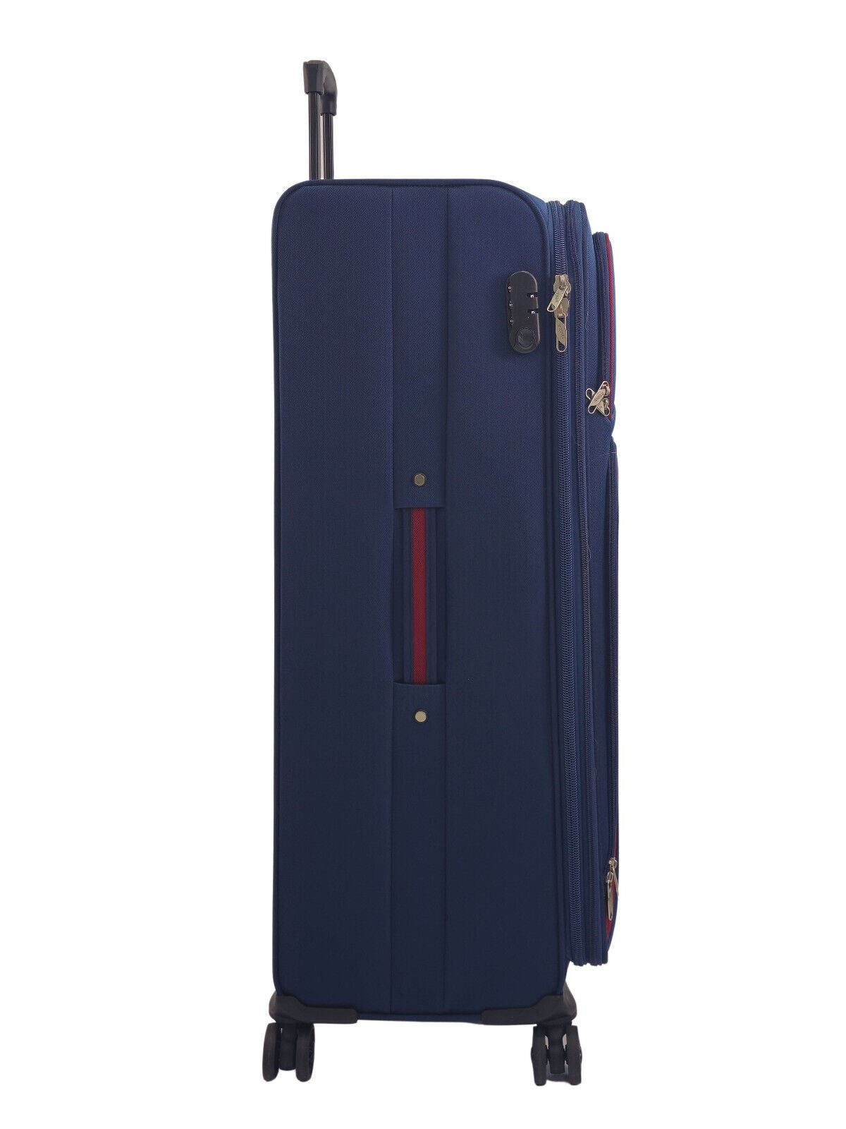 Ashland Extra Large Soft Shell Suitcase in Navy