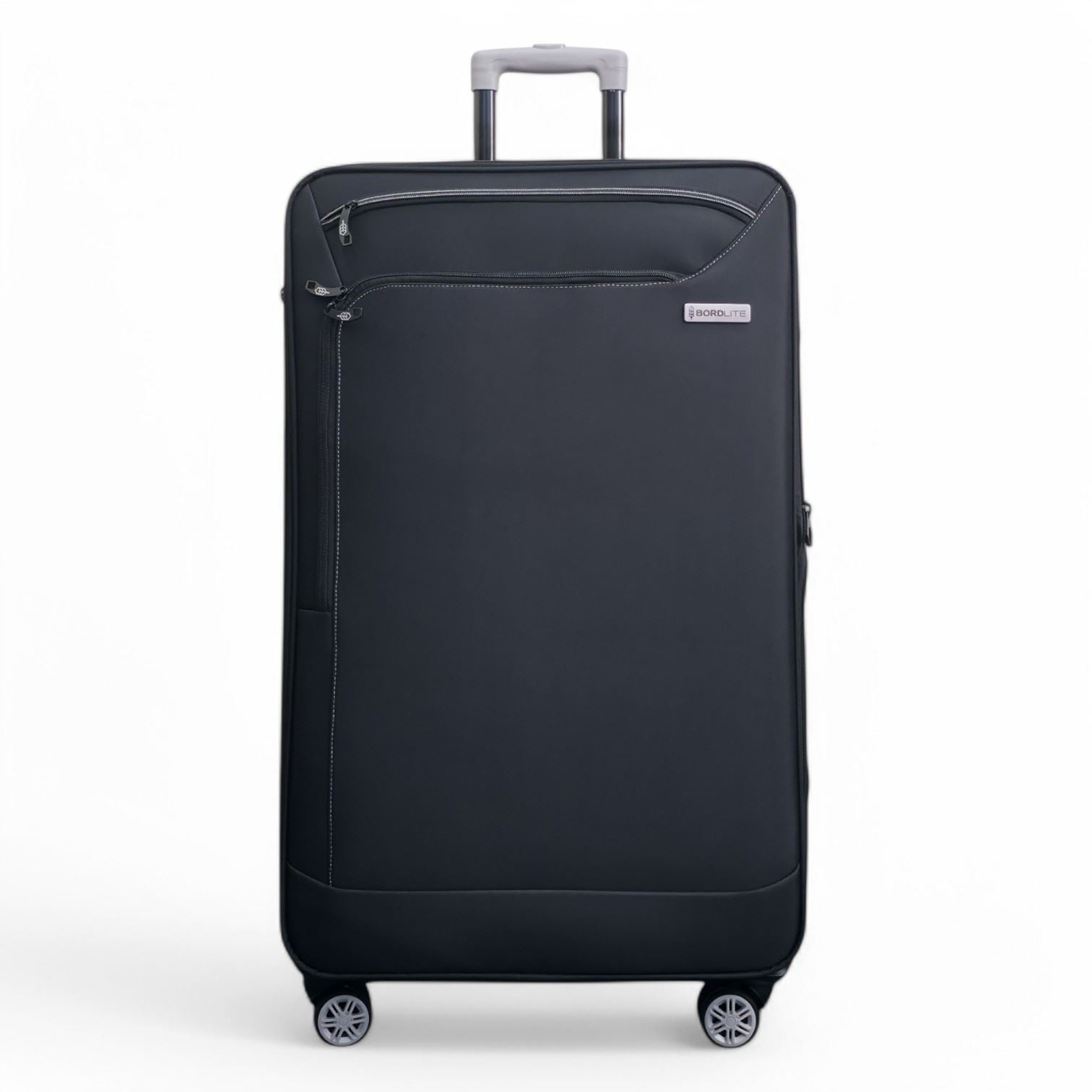 Handa Large Soft Shell Suitcase in Black