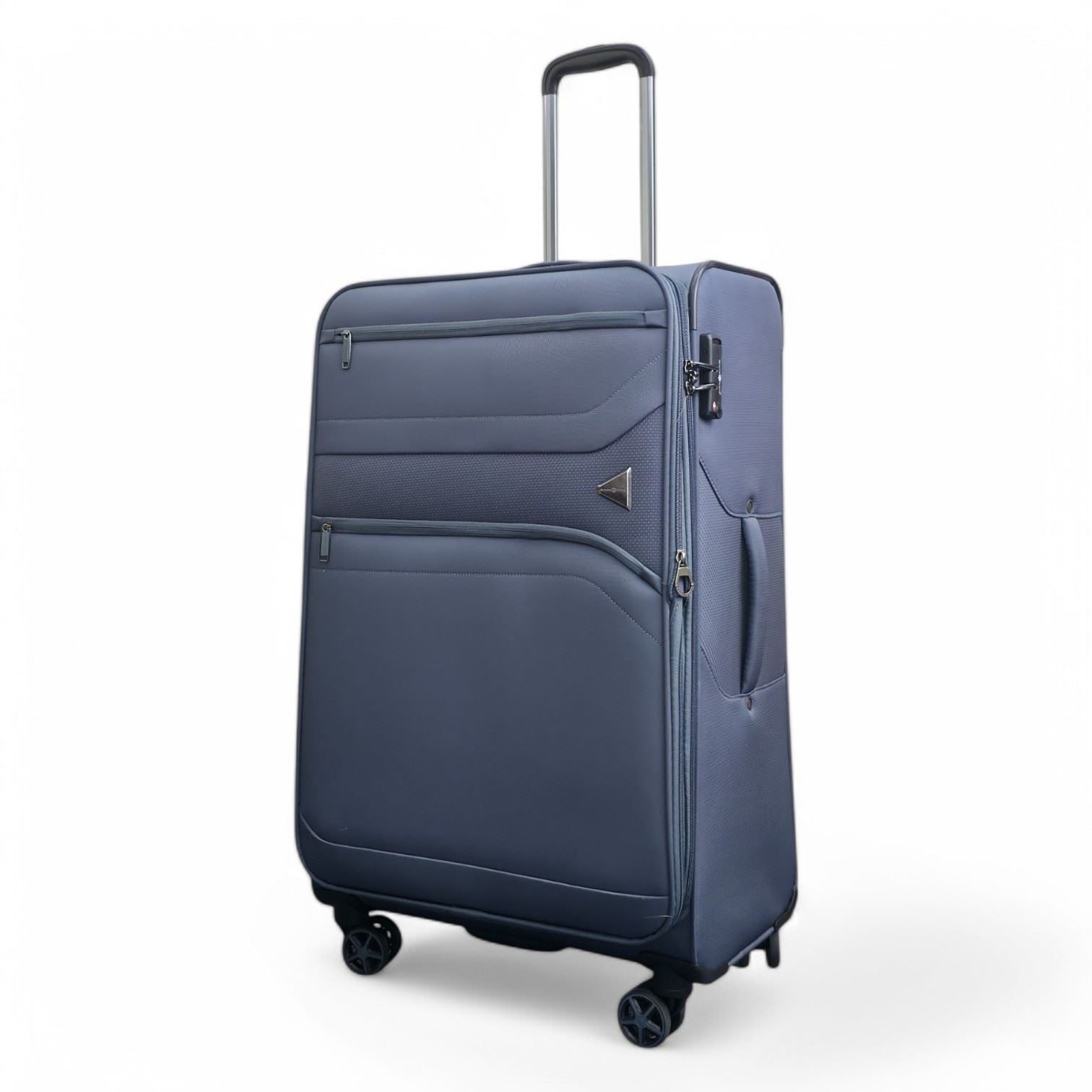 Corby Large Soft Shell Suitcase in Grey